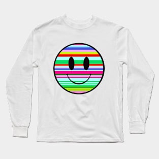 Serape Happy Face Long Sleeve T-Shirt